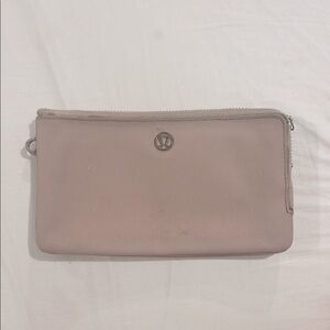 Lululemon Taupe Zipper Pouch
